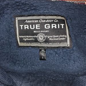 True grit 1/4 zip fleece pullover